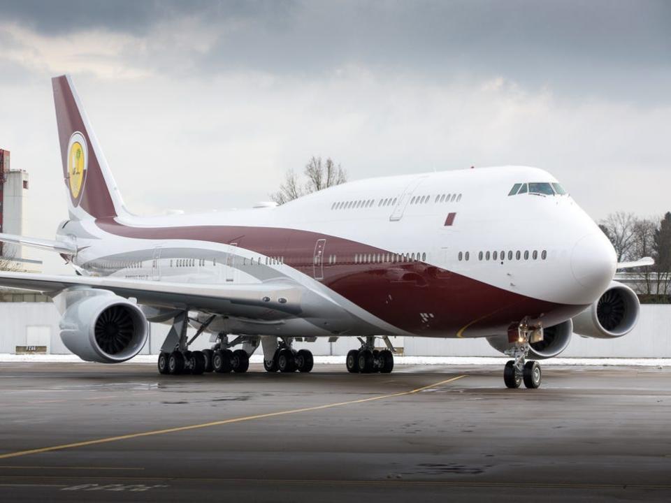 Qatar Amiri Flight Boeing 747-8 BBJ.