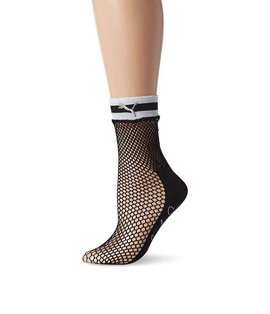 Puma x Selena Gomez Fishnet Low Crew Socks (Photo: Amazon)