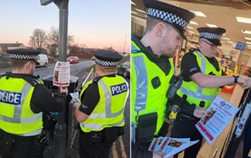 Officers are continuing to look for Ms Smith as they distribute and pin up posters (Police Scotland)