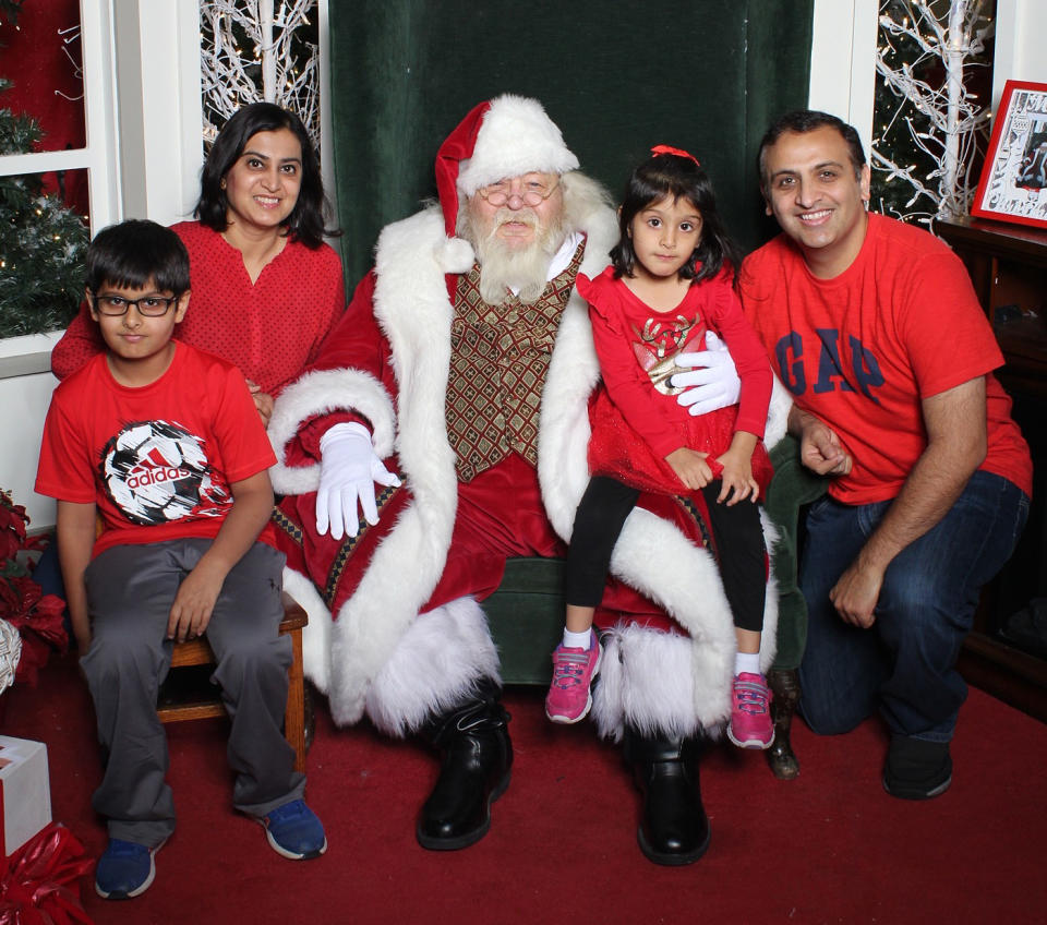 Dr. Parth Mehta, right, with his family. (Courtesy Dr. Parth Mehta)