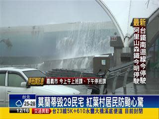 台東颳11級陣風 紅葉村408人全數撤離