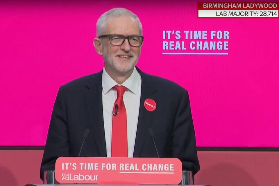 Jeremy Corbyn unveiled the manifesto in Birmingham (Sky News)