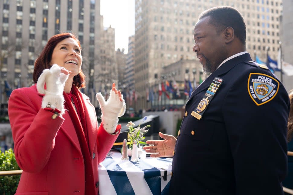 Carrie Preston and Wendell Pierce