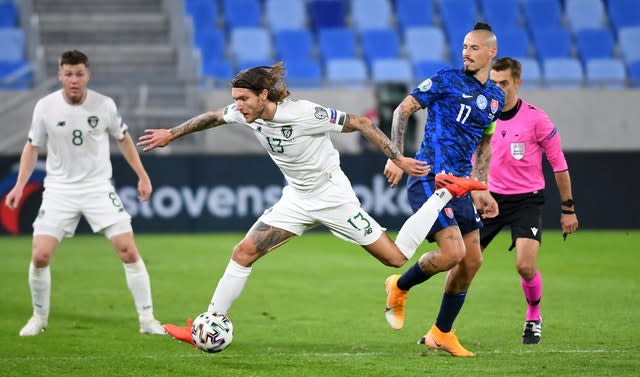 Marek Hamsik, right, is Slovakia's captain