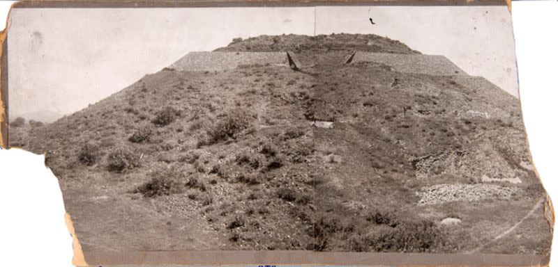 piramide de la luna antes reconstruccion