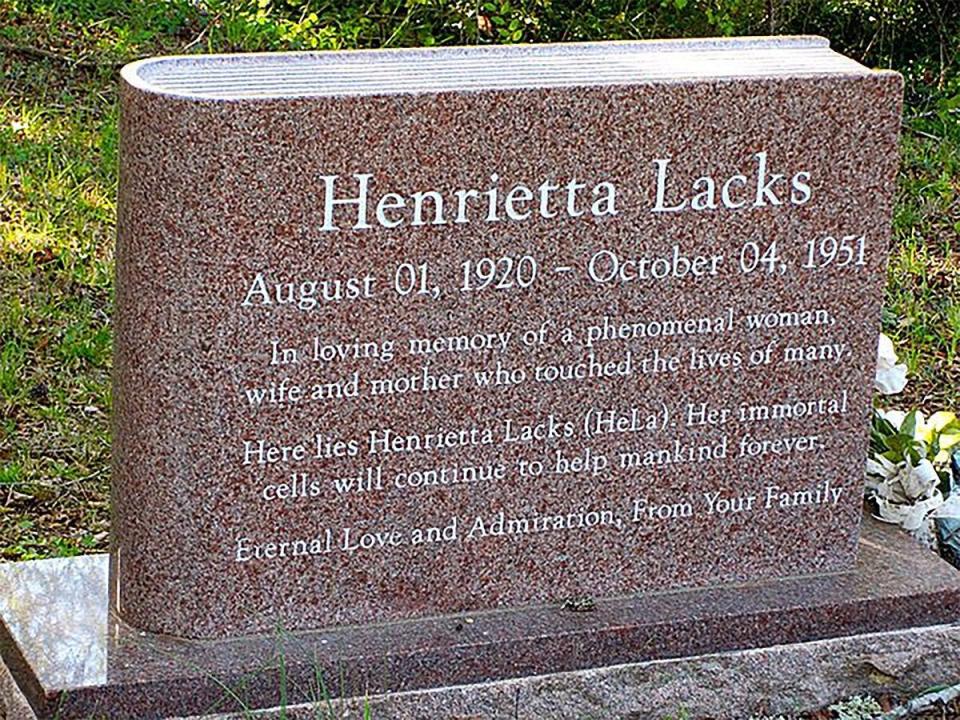 Henrietta Lacks' gravestone