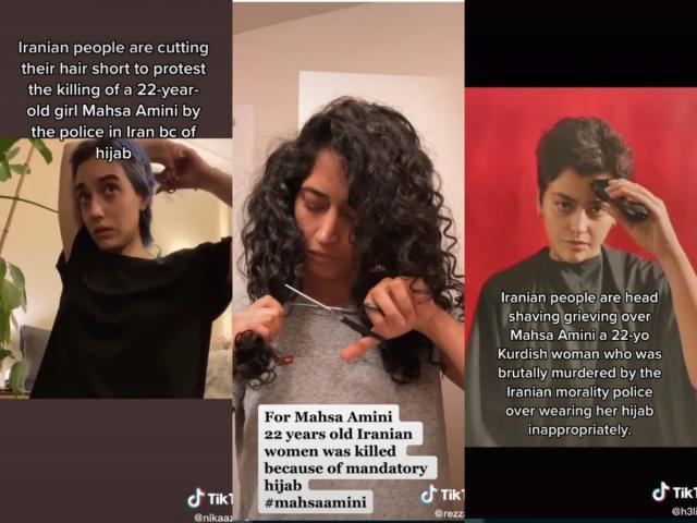Iranian women shave heads and burn hijabs on TikTok to protest death of  Mahsa Amini