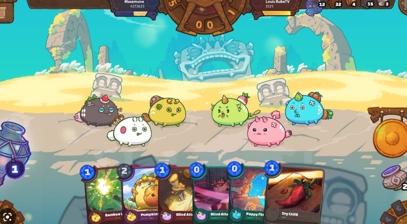 Axie Infinity in game graphics (screen grab Axie Infinity)