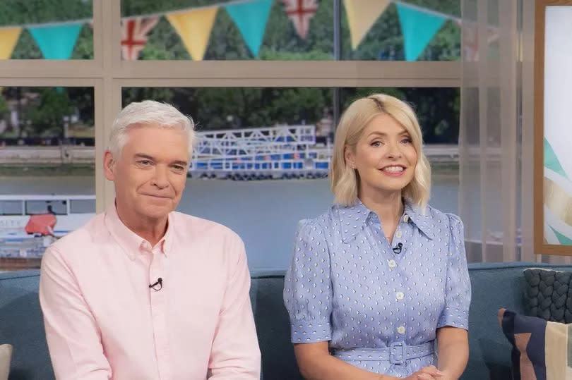 Phillip Schofield and Holly Willoughby on This Morning in 2023