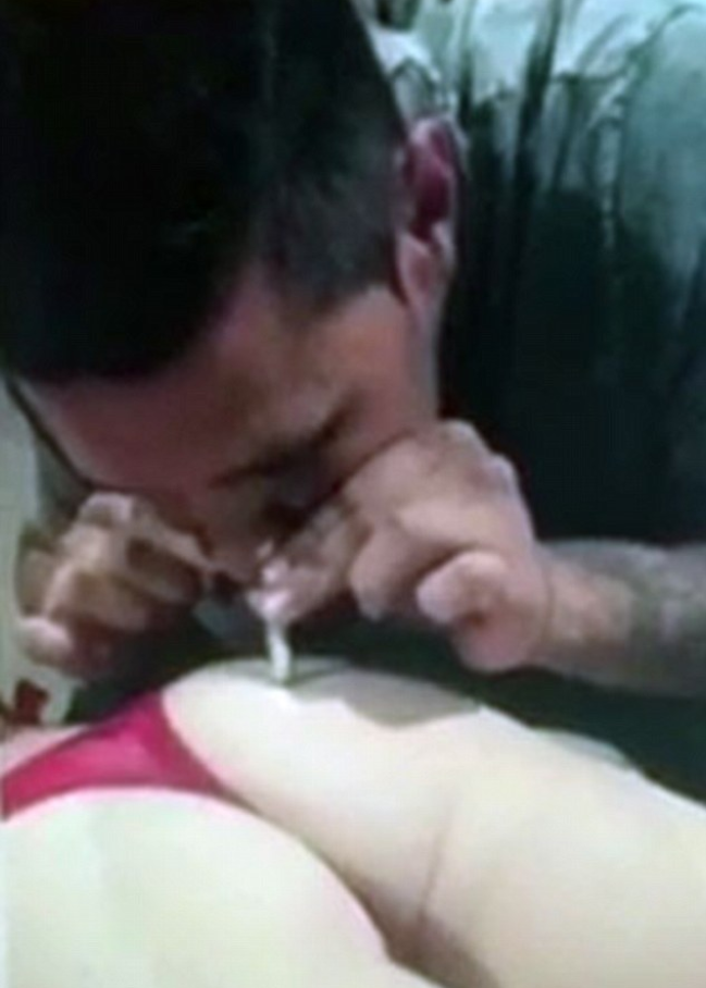 A video shows what appears to be Telv snorting a white substance. Source: Daily Mail