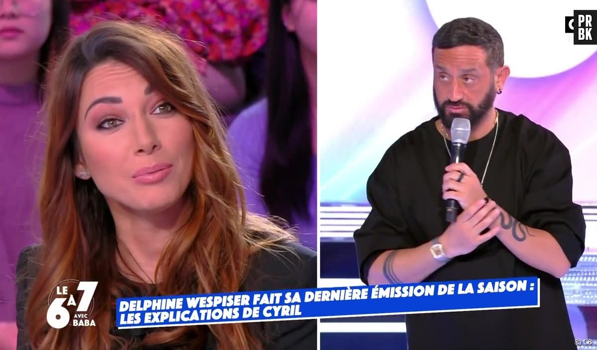 Delphine Wespiser recadrée par Cyril Hanouna pour sa dernière dans TPMP - C8