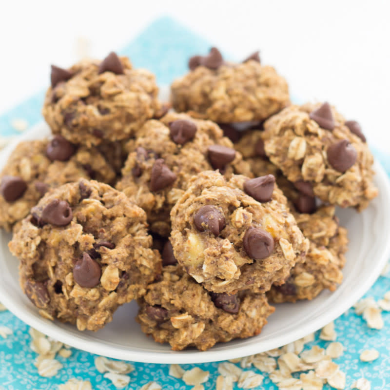 <p>These Banana Chocolate Chip Breakfast Cookies are filled with whole grains and flaxseed, and naturally sweetened with honey. They keep well in the freezer, for an easy grab and go breakfast or snack. <a href="http://kristineskitchenblog.com/2015/01/26/banana-chocolate-chip-breakfast-cookies/?hc_location=ufi" rel="nofollow noopener" target="_blank" data-ylk="slk:Get the recipe here.;elm:context_link;itc:0;sec:content-canvas" class="link ">Get the recipe here.</a></p>