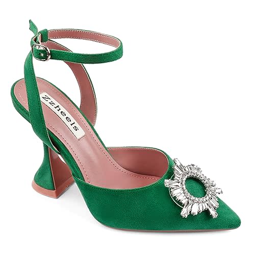 Zzheels Crystal Slingback Sandals