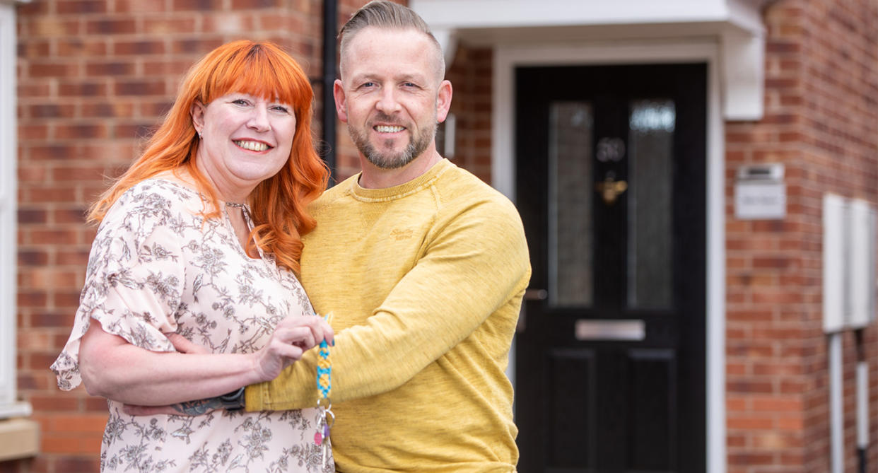 (Pictured: Couple Claire Burke, 54, and husband, David, 48, at their new home in Wetherby, Yorks.) A woman who finally moved into the same house as her husband after 20 years living apart has admitted the move caused nothing but tensions for them - after she felt like she had become his cleaner. Claire Burke, 55, and her husband, David, 49, were married and shared a child  together, but spent 20 years living in separate houses to keep the spark in their marriage alive. They finally relented and bought a house together last year - but now admit they have struggled with living under the same roof with Claire saying she felt more like her husband's cleaner than his wife - after she was landed with cleaning up his dirty clothes left lying around the house, toothpaste in the sink and his gym equipment, left scattered all over the garden, They have now agreed to split their shared house in two - and have gone back to having separate bedrooms so they don't have to share a bed and they even watch TV in different locations in their home as they could never agree on what to watch.  SEE CATERS COPY