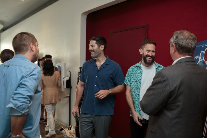 Directors Matthew Halmy (L) and Jaron Halmy after a screening of ‘The Youth Governor’ in Santa Monica - Credit: Courtesy of Leonardo Cerutti