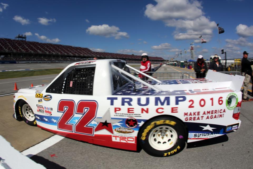The Trump truck will be back at Homestead. (Getty)