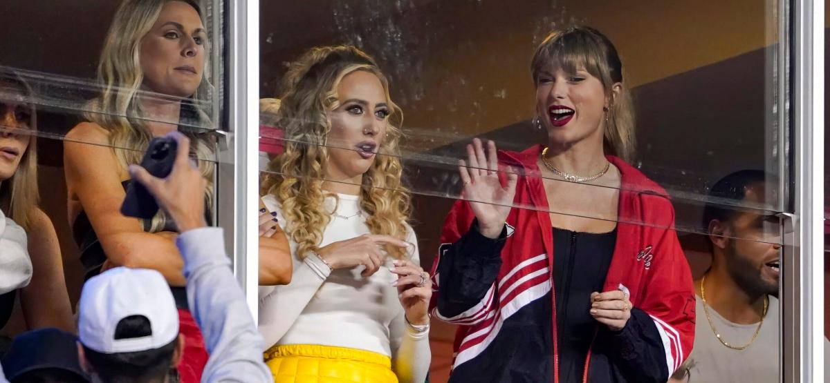 Taylor Swift, Brittany Mahomes Share Secret Handshake At Chief Game