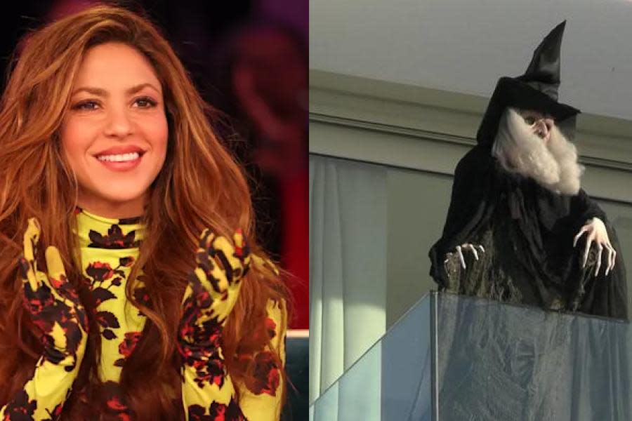 Shakira asusta a su exsuegra con una muñeca de bruja en su balcón