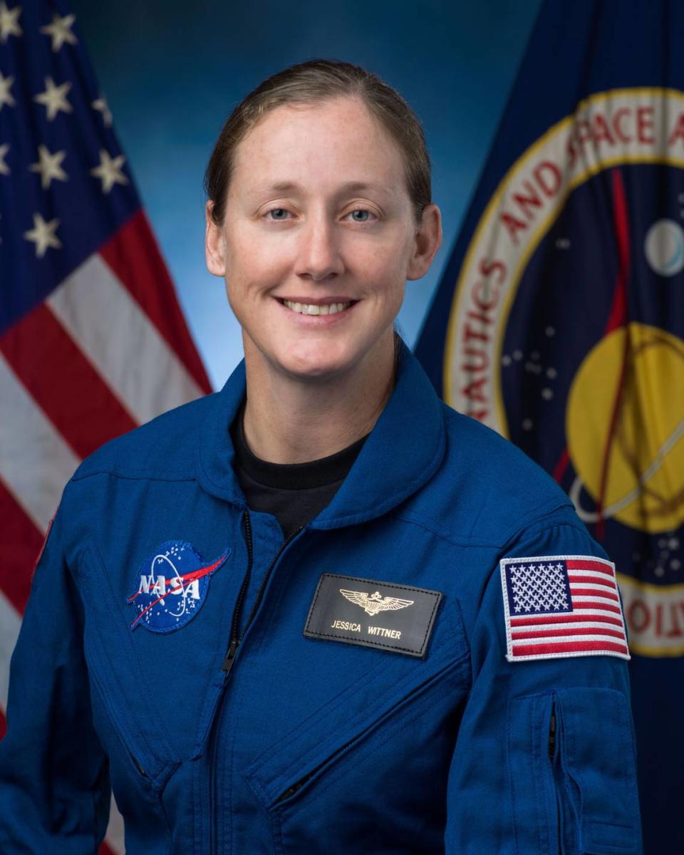 Jessica Wittner graduated from NASA’s training program during a ceremony at the Johnson Space Center in Houston. Robert Markowitz/NASA