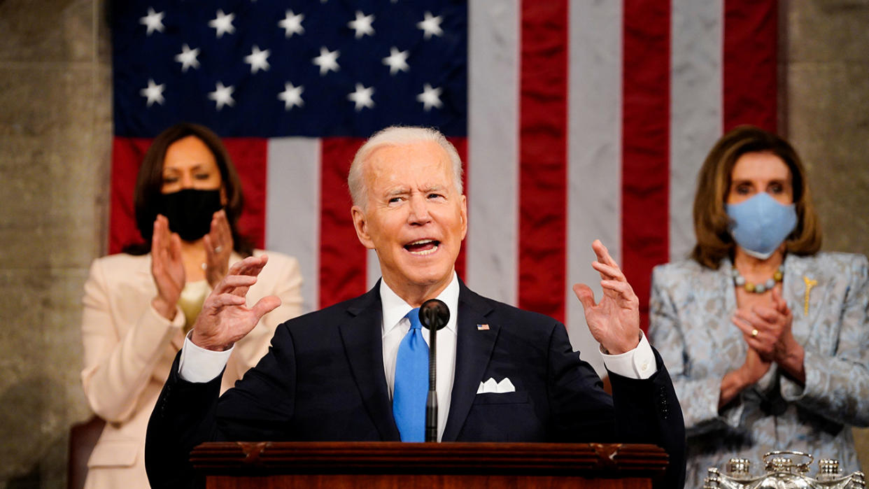 Kamala Harris, Joe Biden and Nancy Pelosi