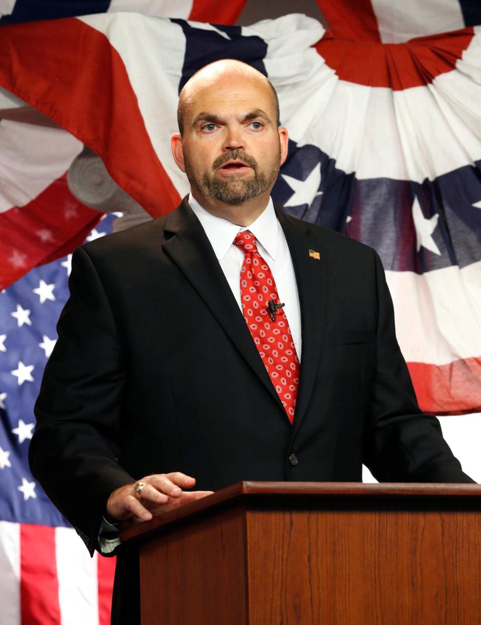 Peggs Public Schools Superintendent John Cox takes part in a state school superintendent forum at Rogers State University in Claremore on Oct. 7, 2014. Cox is running for state superintendent for the third time in 2022.