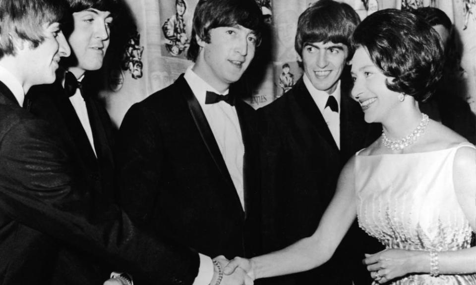 Princess Margaret meets the Beatles in 1964.