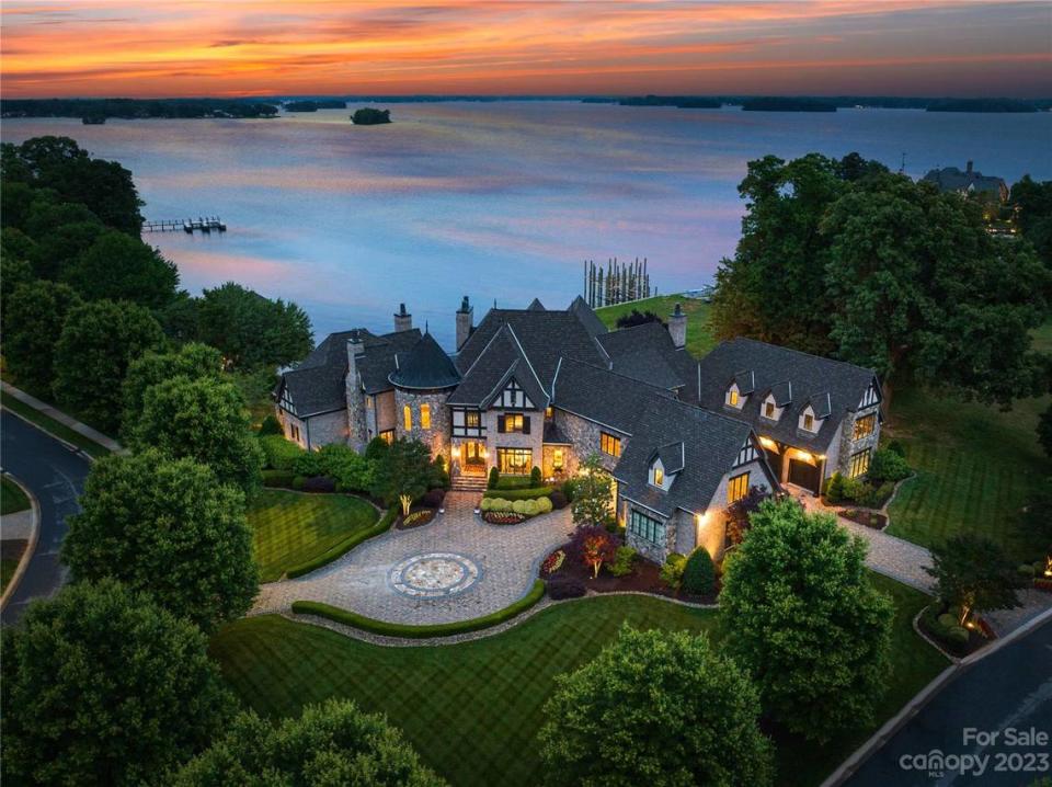 NASCAR driver Kyle Busch is selling his longtime Lake Norman mansion that overlooks a quiet part of the lake in the gated Norman Estates community.
