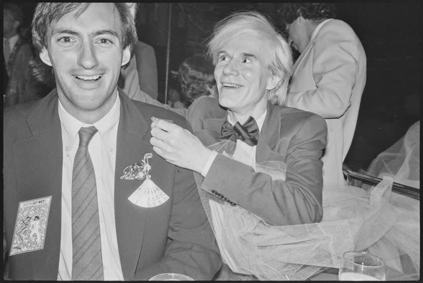 Andy Warhol with Jon Gould - Credit: Netflix