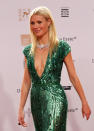 Actress Gwyneth Paltrow poses on the red carpet as she arrives for the 63rd Bambi media award ceremony in Wiesbaden November 10, 2011. Every year, the German media company 'Hubert Burda Media', honors celebrities from the world of entertainment, literature, sports and politics with the Bambi awards. REUTERS/Alex Domanski (GERMANY - Tags: ENTERTAINMENT) 