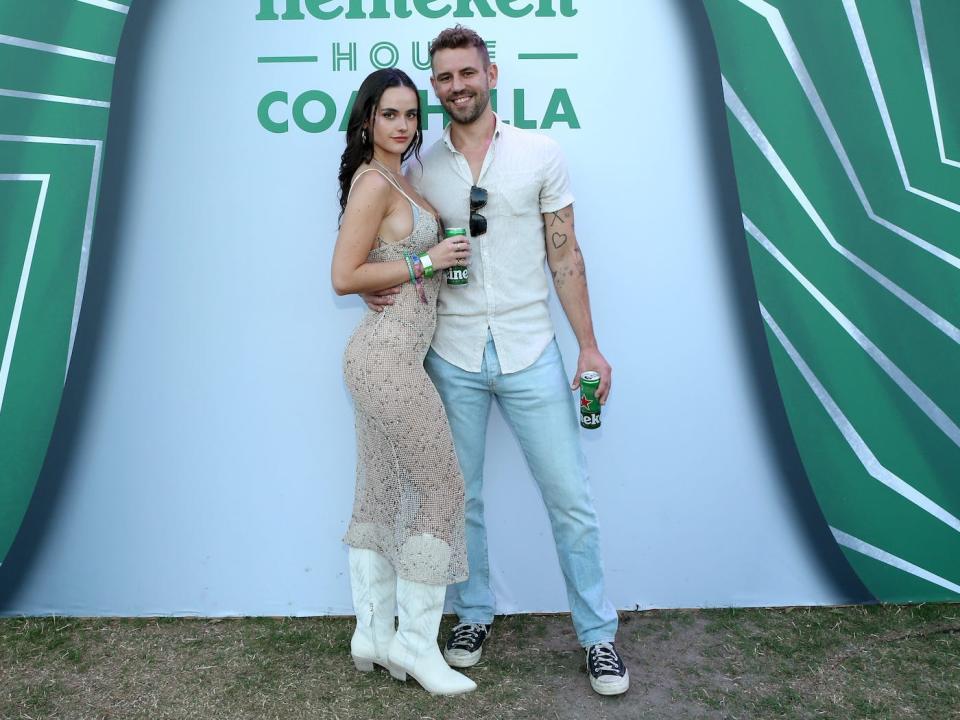 Natalie Joy and Nick Viall at Coachella 2022.