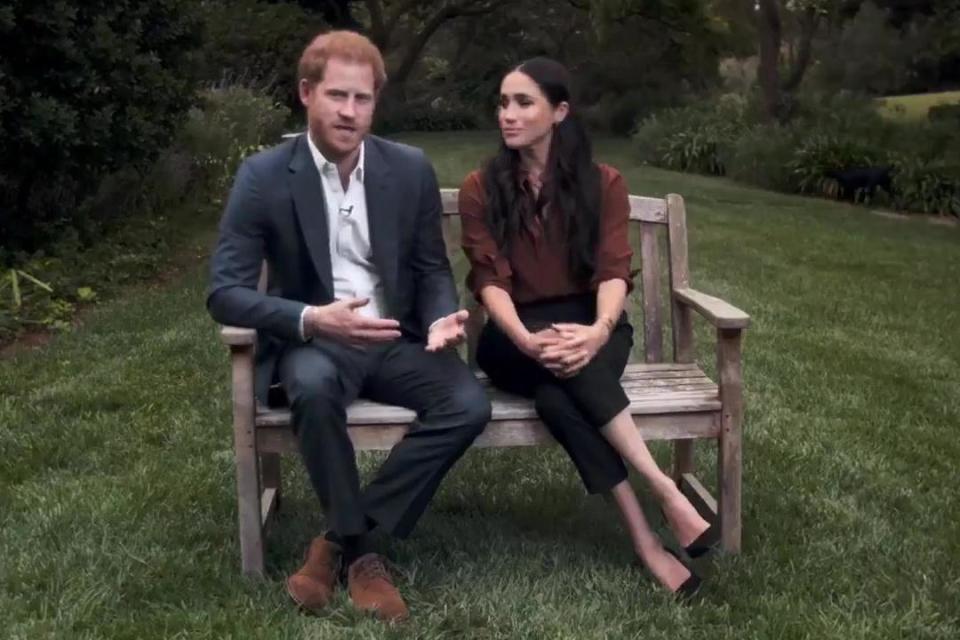 Meghan Markle and Prince Harry made a special appearance during the TIME 100 special on Tuesday (TIME 100)