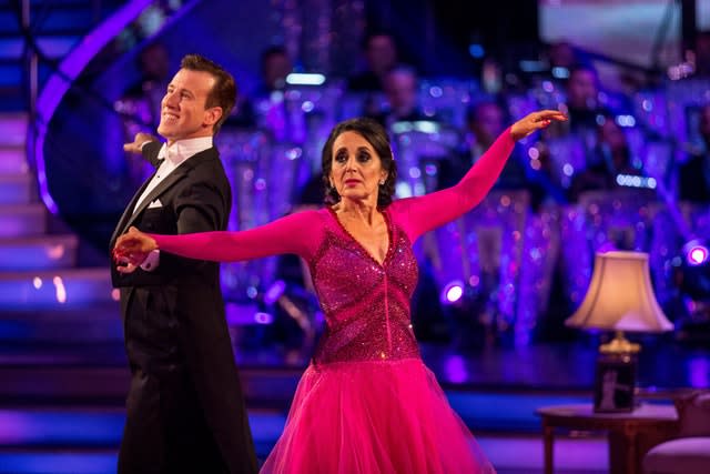 Anton Du Beke and Lesley Joseph