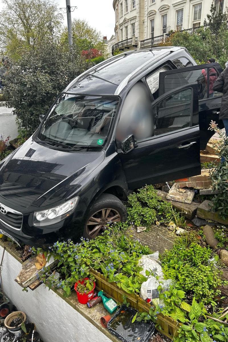 The Argus: The car crashed into the basement garden