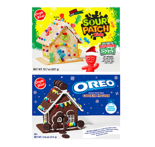 Oreo and Sour Patch Holiday Cookie House Kit, 2-Pack