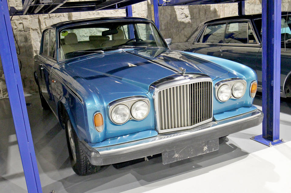<p>No, it's not a Rolls-Royce Silver Shadow, although there is one of those on display also. This is the much more unusual Bentley T2 which was on sale between 1977 and 1980. Just <strong>558</strong> T2s were made compared with <strong>8425</strong> Silver Shadow IIs, which was the Rolls-Royce sibling.</p>
