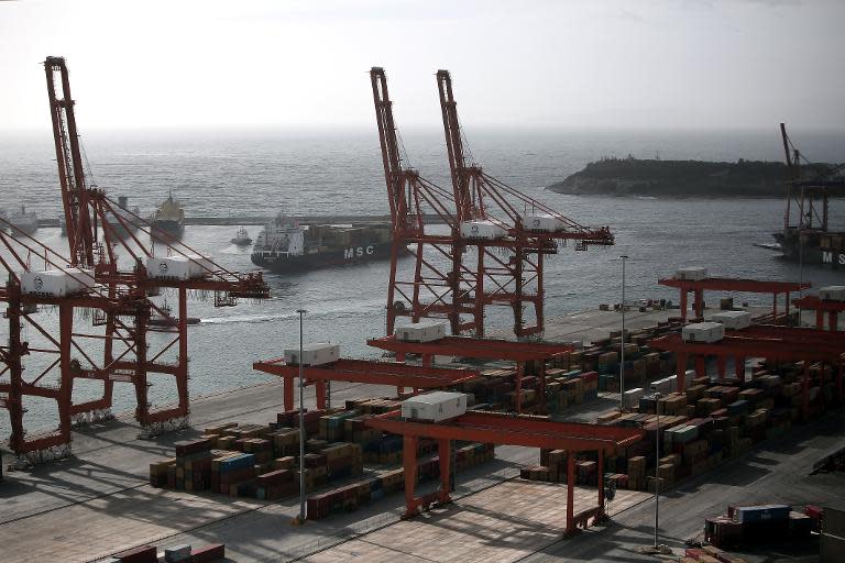 Greece is also looking to China to boost its finances--Beijing is set to buy 67 percent of the state's shares in Piraeus Port, one of Europe's biggest container ports