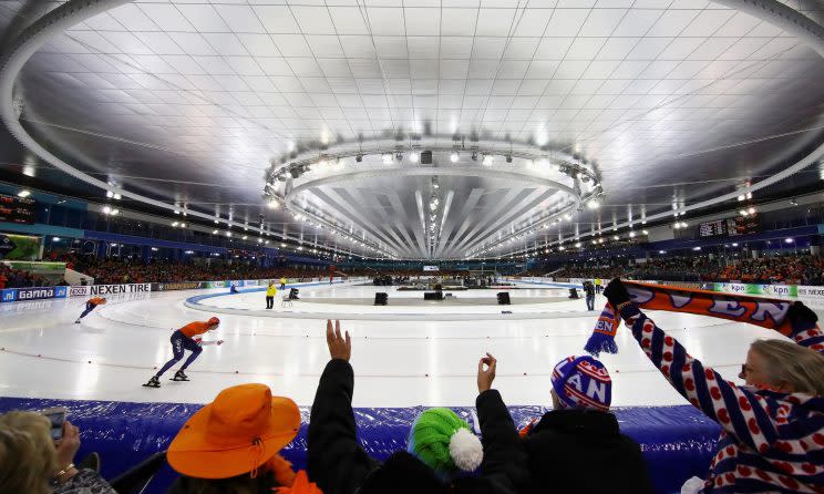 Bei der Eisschnelllauf-EM in Heerenveen kam es zu einer Schießerei (Foto: Getty Images)