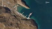 A satellite image shows a port in Primorsky Krai