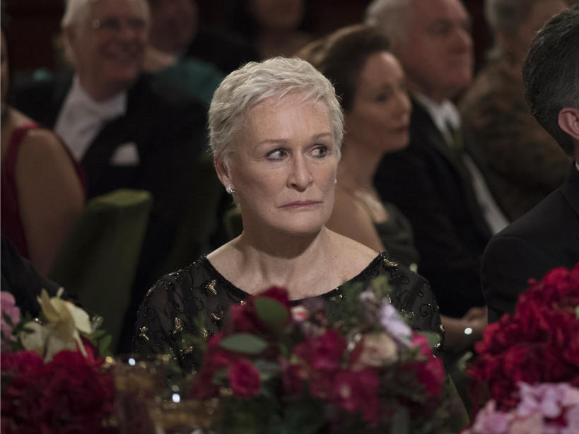 This image released by Sony Pictures Classics shows Glenn Close in a scene from "The Wife." On Tuesday, Jan. 22, 2019, Close was nominated for an Oscar for best actress for her role in the film. The 91st Academy Awards will be held on Feb. 24. (Graeme Hunter/Sony Pictures Classics via AP)