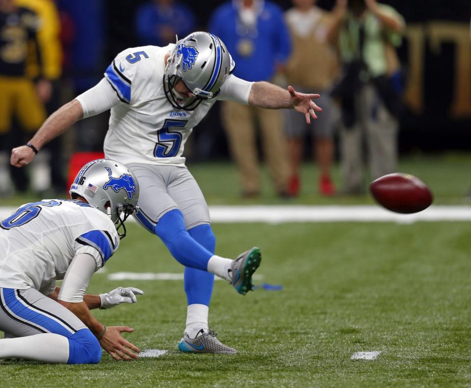 Detroit Lions kicker Matt Prater one-upped a kicking rival with a 75-yard make at the Pro Bowl. (AP)