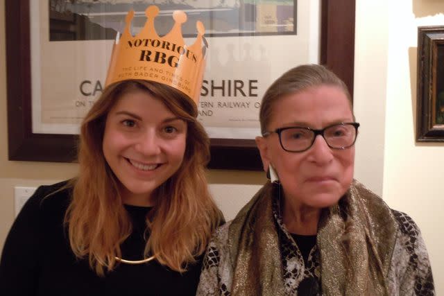 <p>Clara Spera</p> Clara Spera and grandmother Ruth Bader Ginsburg