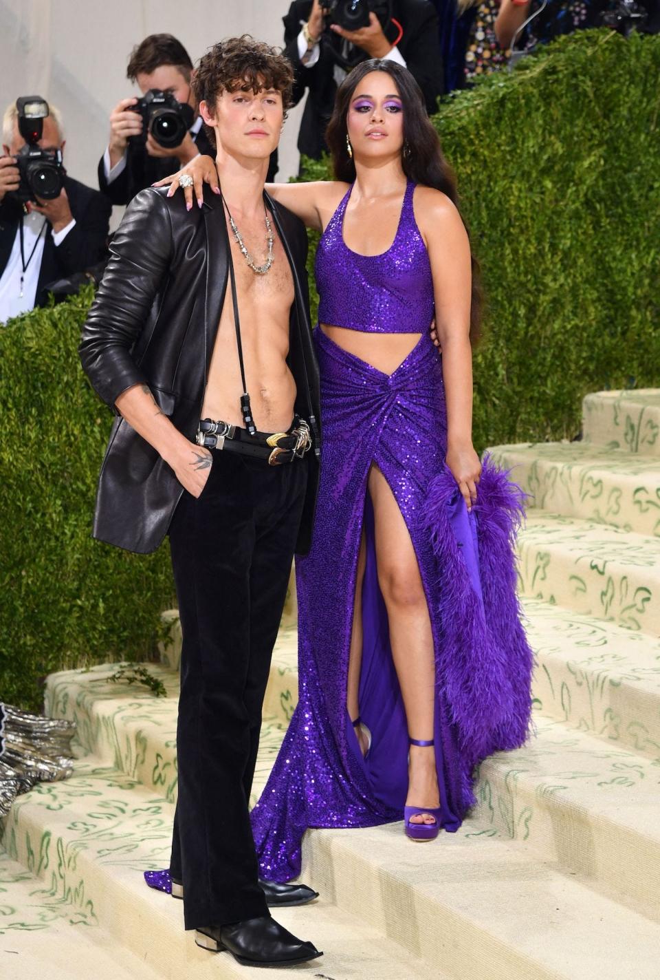 Shawn Mendes and Camila Cabello at the 2021 Met Gala.