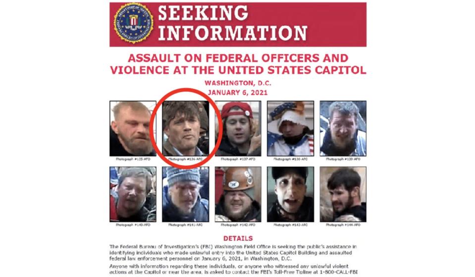 capitol riot fbi wanted poster federico klein