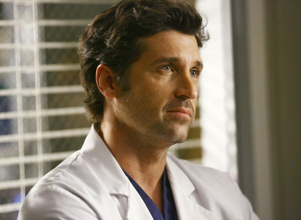 <p>Perhaps one of the most devastating character exits to date, the death of Dr. Derek Shepherd — a.k.a. "McDreamy" — sent shock waves out among <em><a href="https://www.amazon.com/gp/video/detail/B003TTH4IU/ref=atv_dp_season_select_s1?tag=syn-yahoo-20&ascsubtag=%5Bartid%7C10055.g.32160800%5Bsrc%7Cyahoo-us" rel="nofollow noopener" target="_blank" data-ylk="slk:Grey's Anatomy;elm:context_link;itc:0;sec:content-canvas" class="link ">Grey's Anatomy</a></em> fans when he was abruptly killed off in 2015. The fan-favorite character was announced as brain-dead after a tragic car accident in season 11, widowing his wife Meredith Grey in a tear-inducing episode that left viewers mourning for many seasons afterward. </p><p><strong>RELATED: </strong><a href="https://www.goodhousekeeping.com/life/entertainment/g26340817/greys-anatomy-cast-characters-death/" rel="nofollow noopener" target="_blank" data-ylk="slk:All the 'Grey's Anatomy' Characters Who Have Been Killed Off (In Case You Forgot);elm:context_link;itc:0;sec:content-canvas" class="link ">All the 'Grey's Anatomy' Characters Who Have Been Killed Off (In Case You Forgot)</a></p>