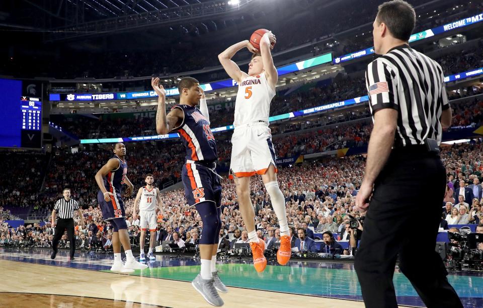 Auburn's loss to Virginia was excruciating. But that doesn't mean the refs should have swallowed their whistles. (Getty)