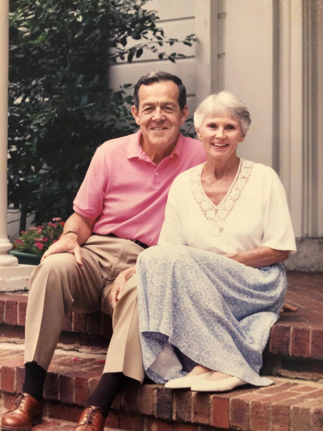 Dr. Wayne Montgomery, Asheville's first Republican mayor, who died Jan. 6, and his late wife Betsy Montgomery, who died in 2013.