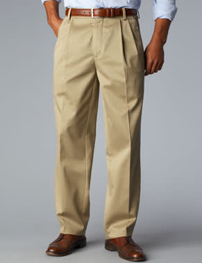 Pleated-front pants