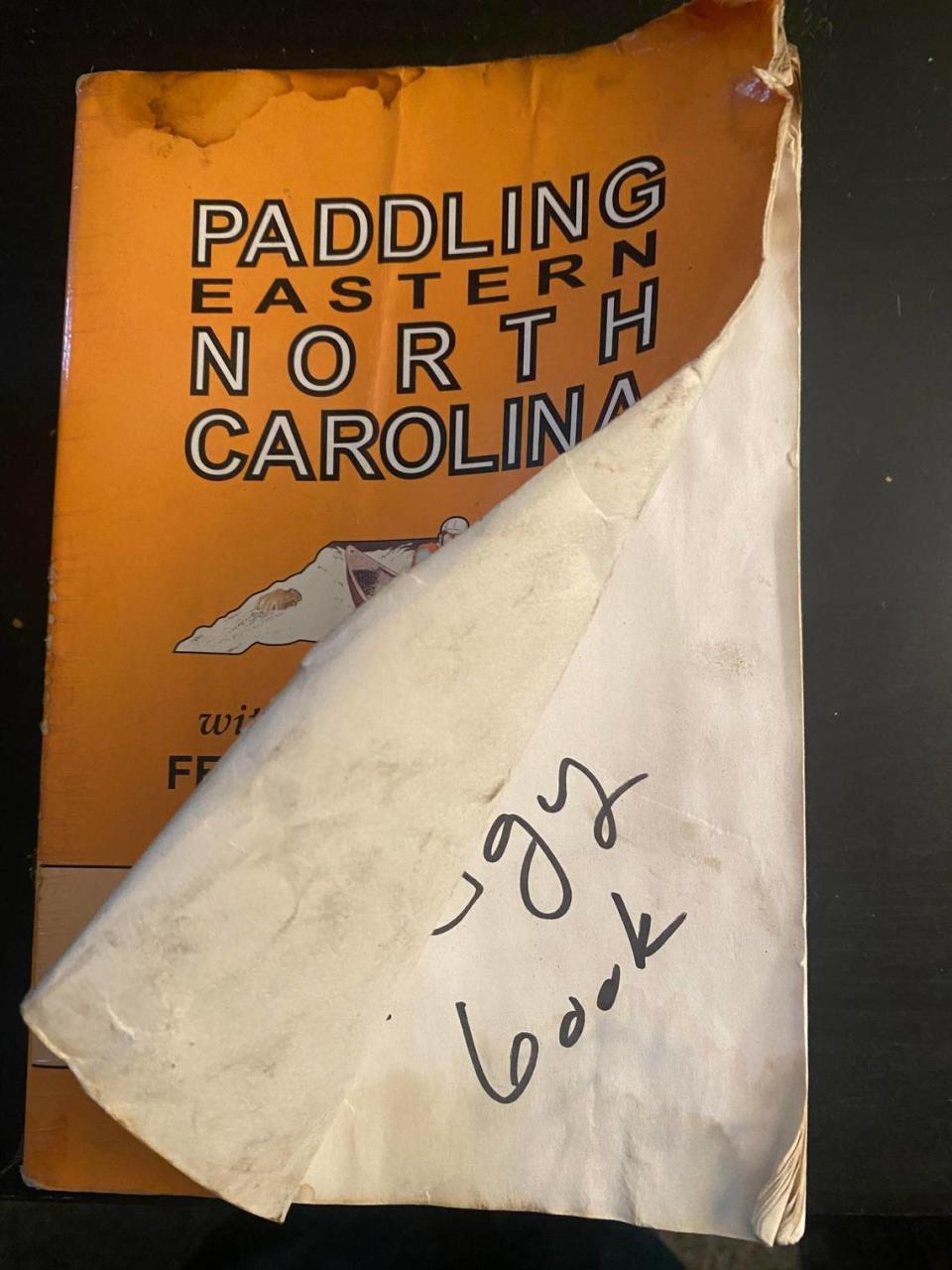 The columnist’s copy of Paul Ferguson’s paddling guide, a companion on dozens of NC river outings.