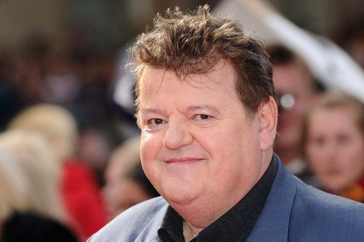 Actor Robbie Coltrane attends the World Premiere of Harry Potter and The Deathly Hallows - Part 2 at Trafalgar Square on July 7, 2011 in London, England.