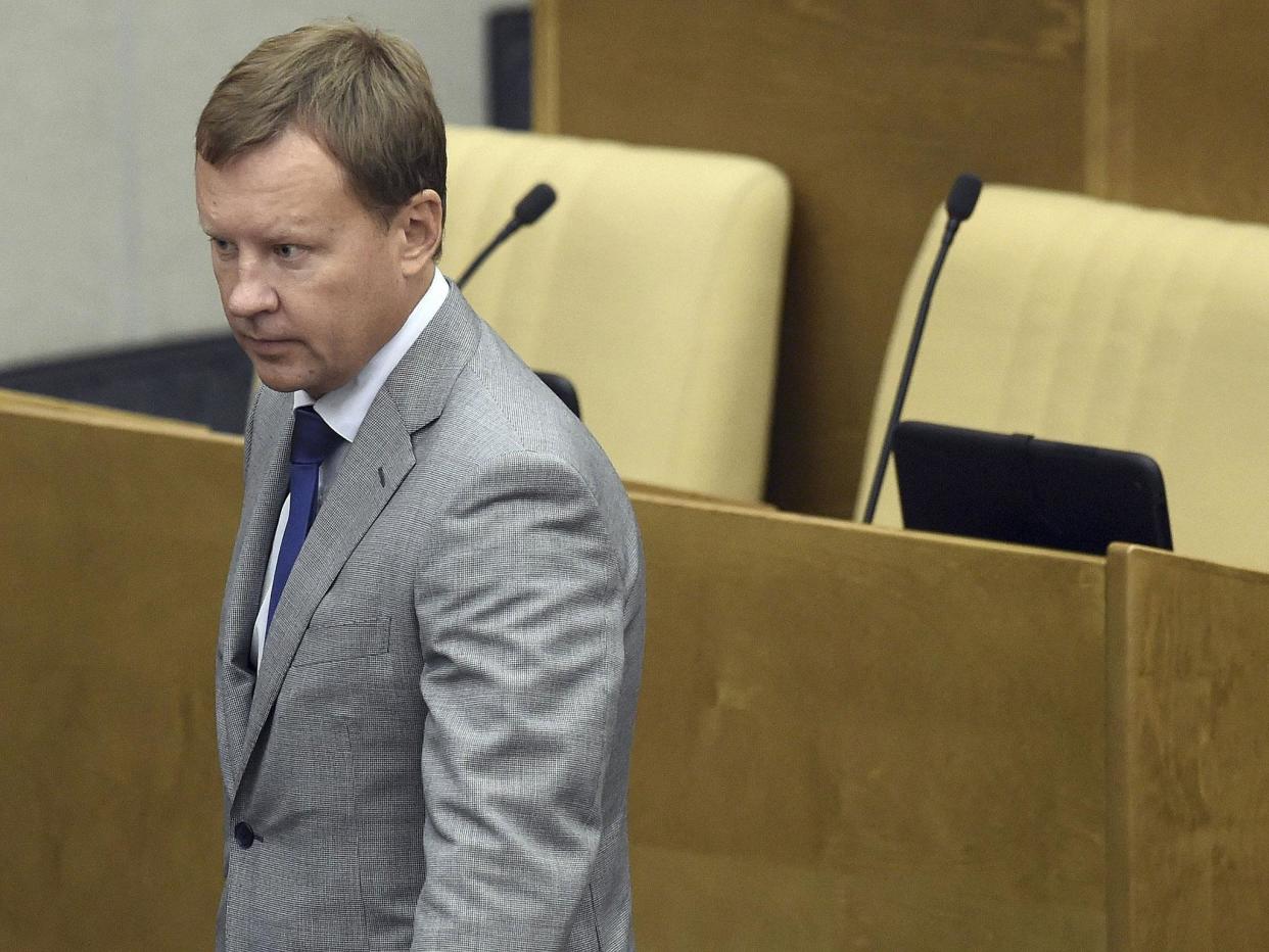 Russian lawmaker Denis Voronenkov during a session at the State Duma, the lower house of parliament, in Moscow, Russia, 15 September, 2015: Reuters